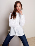 Loose Poplin Shirt - White