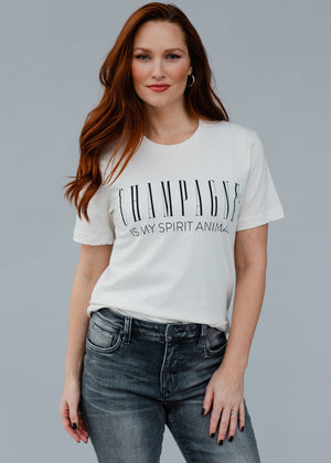 Champagne is My Spirit Animal Tee